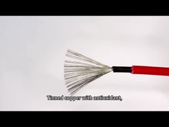 DC রেটেড ব্ল্যাক রেড সোলার প্যানেল PV কেবল 4mm2 ডাবল ইনসুলেটেড কোয়ালিটি ওয়্যার